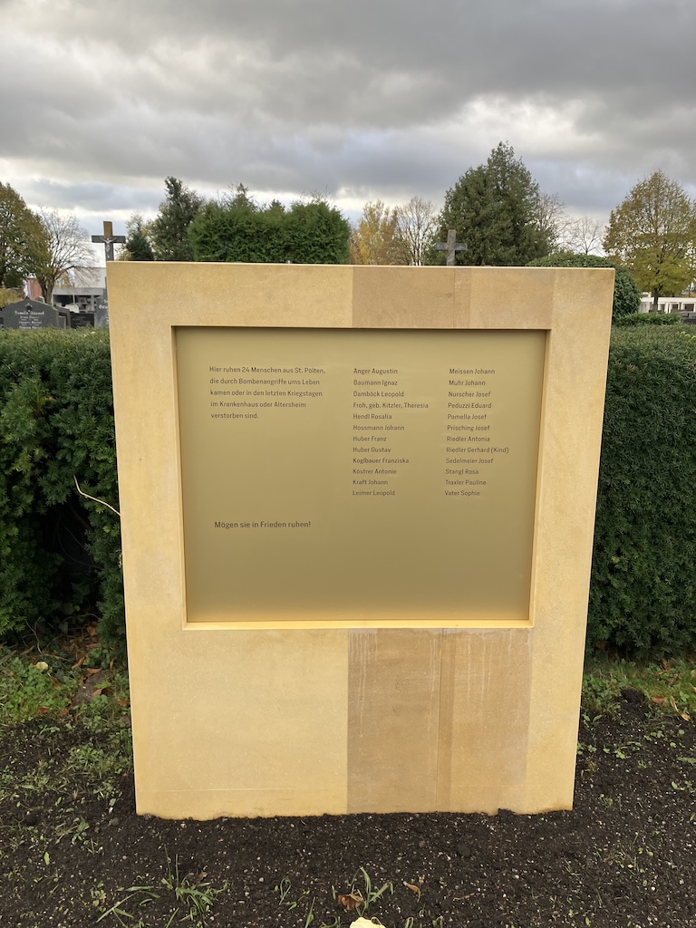 Stein für Bombenopfer