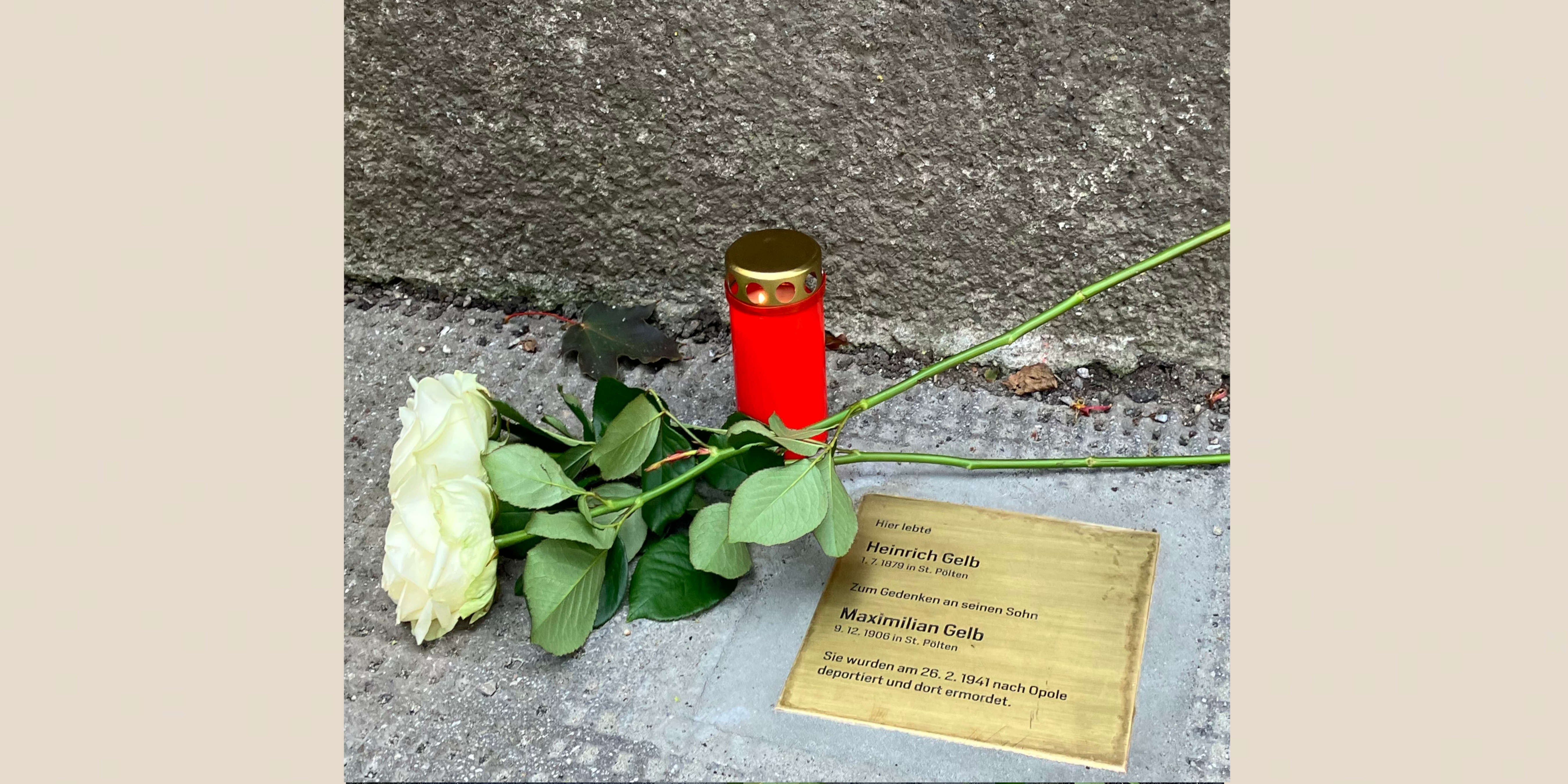 Stein der Erinnerung für Heinrich und Maximilian Gelb